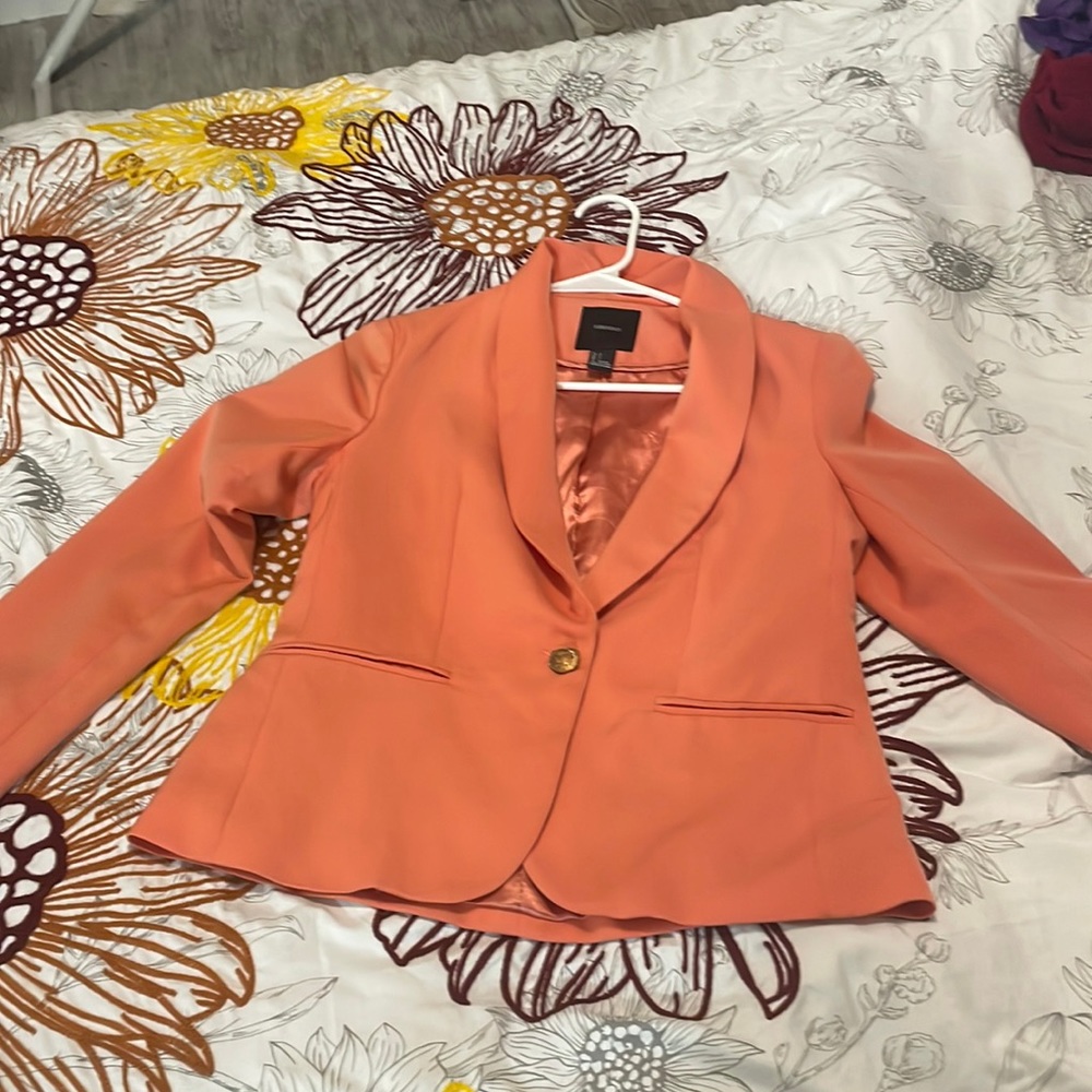 Peach oversized blazer